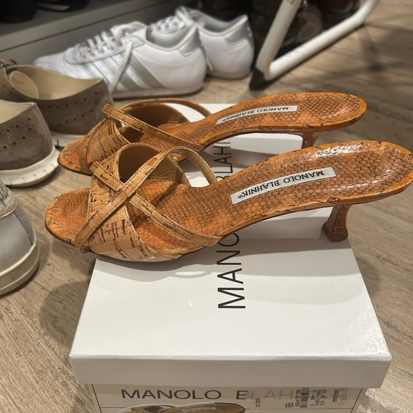 Manolo Blahnik Brown Strappy Sandals - Picture 3 of 4